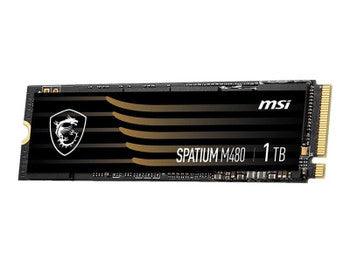 MSI - SM480N1TB - SPATIUM M480 1 TB Solid State Drive - M.2 2280 Internal - PCI Express NVMe (PCI Express NVMe 4.0 x4) - 1400 TB TBW - 7000 MB/s Maximum Read Transfer Rate - 256-bit Encryption Standard - 5 Year