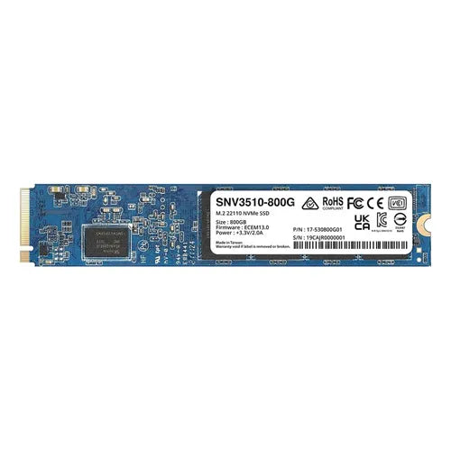 SNV3510-800G Synology SNV3000 Series 800GB PCI Express NVMe 3.0 x4 M.2 22110 Solid State Drive