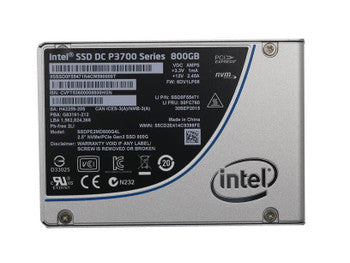 Intel - SSDPE2MD800G4L - DC P3700 Series 800GB MLC PCI Express 3.0 x4 NVMe (PLP) U.2 2.5-inch Internal Solid State Drive (SSD)