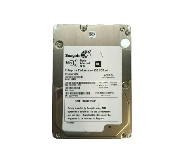 ST600MP0034 - Seagate Performance 15K 600GB 15000RPM SAS 6Gb/s 128MB Cache 2.5-inch Hard Drive