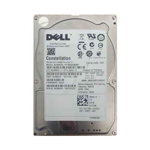 ST9500530NS Seagate Constellation 500GB 7200RPM SATA 3Gb/s 32MB Cache (512) 2.5-Inch Hard Drive