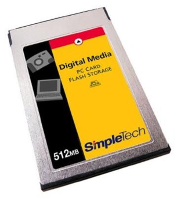 STI-ATAFL/512 SimpleTech 512MB ATA Flash Memory Card (PC Card)