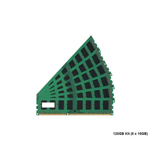 T9V55AV - HP 128GB Kit (8 X 16GB) PC4-19200 DDR4-2400MHz ECC Registered CL17 RDIMM 1.2V Single-Rank Memory