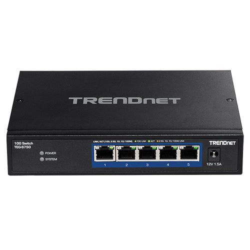 TEG-S750 TRENDnet 5 x RJ-45 Ports 10GBase-T Unmanaged Network Switch