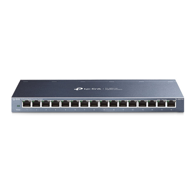 TL-SG116 - TP-Link 16-Port Gigabit Desktop Switch 16 x Gigabit Ethernet Network Twisted Pair 2 Layer