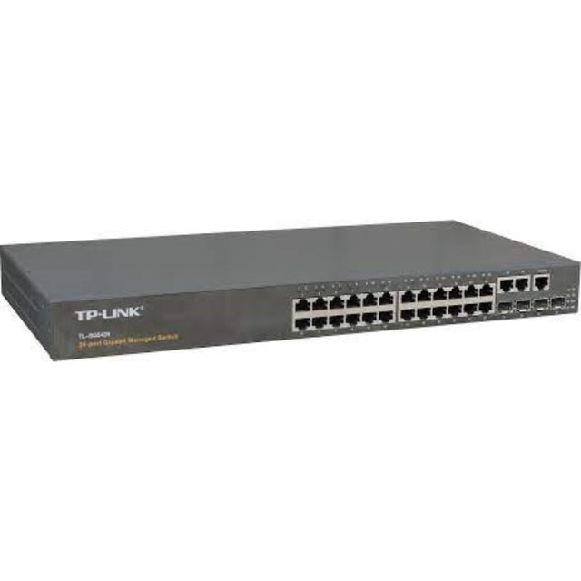 TL-SG5426 - TP-LINK Ethernet Switch 26-Port 4 Slot 24 2 x 10/100/1000Base-T 4 x SFP (mini-GBIC) 10/100/1000Base-T x Slot