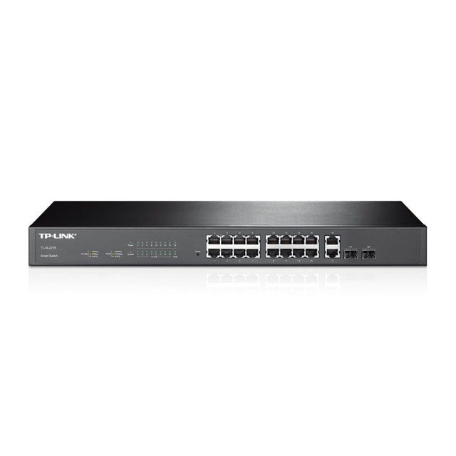 TL-SL2218 - TP-LINK 16 x Ports 100Base-TX + 2 x Ports 1GbE + 2 x Combo L2 Managed 1RU FE Network Switch