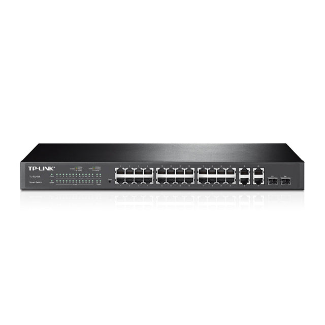 TL-SL2428 - TP-LINK 24 x Ports 100Base-TX + 4 x 1GbE + 2 x Combo Ports L2 Managed 1RU FE Network switch