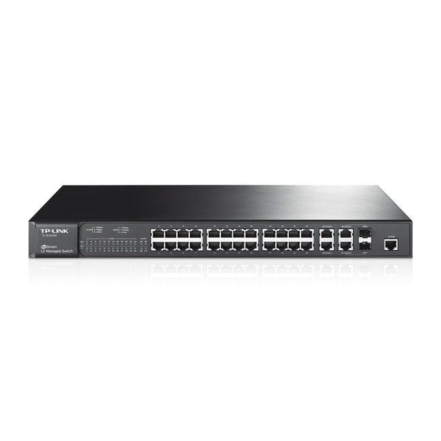 TL-SL5428E - TP-LINK Ethernet Switch 28-Port 2 Slot 24 4 x 10/100Base-TX 2 x SFP (mini-GBIC) 10/100/1000Base-T x Slot