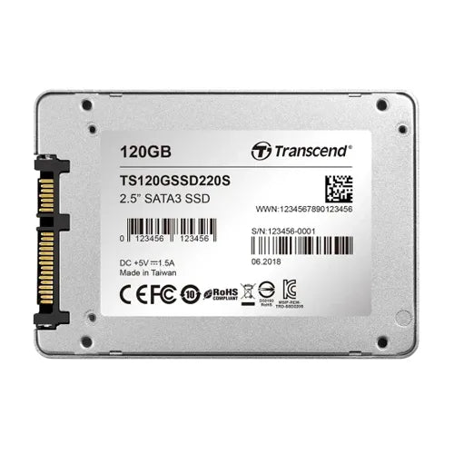 TS120GSSD220S Transcend SSD220S 120GB Triple-Level-Cell SATA 6Gb/s 2.5-Inch Solid State Drive