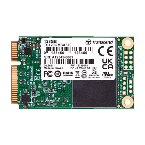 TS128GMSA370 Transcend 128GB Multi-Level Cell SATA 6Gb/s mSATA Solid State Drive