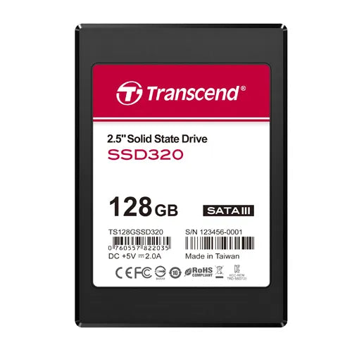 TS128GSSD320 Transcend 128GB Multi-Level Cell SATA 6Gb/s 2.5-Inch Solid State Drive