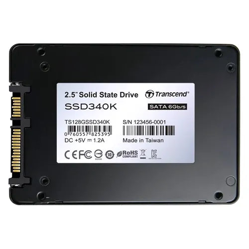 TS128GSSD340K Transcend 128GB Multi-Level Cell SATA 6Gb/s 2.5-Inch Solid State Drive