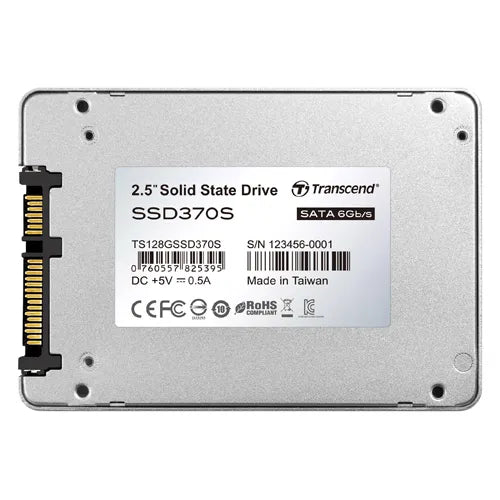 TS128GSSD370S Transcend 128GB Multi-Level-Cell SATA 6Gb/s 2.5-Inch Solid State Drive