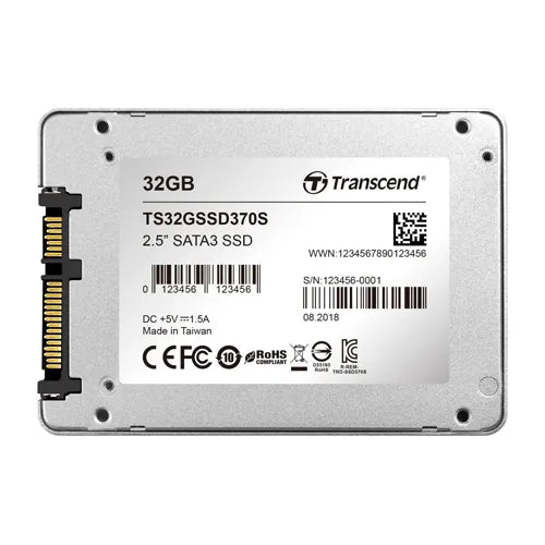 TS32GSSD370S Transcend 32GB Multi-Level-Cell SATA 6Gb/s 2.5-Inch Solid State Drive