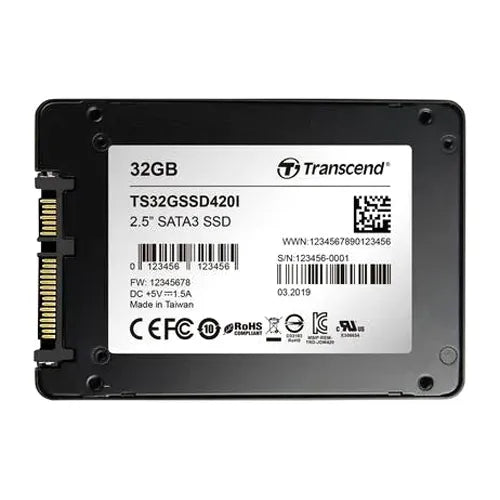 TS32GSSD420I Transcend SSD420I 32GB Multi-Level Cell SATA 6Gb/s 2.5-Inch Solid State Drive