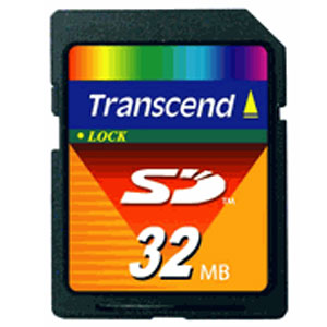 TS32MSDC Transcend 32MB SD Flash Memory Card