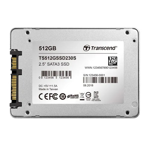 TS512GSSD230S Transcend SSD230S 512GB Triple-Level-Cell SATA 6Gb/s 2.5-Inch Solid State Drive