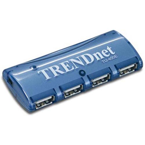 TU-400E TRENDnet 4-Port Bus-Powered USB Hub 4x4-Pin Type A Female USB 1x4-Pin Type A Male USB External