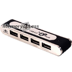 UGT-MH401 Vantec 4-Port Hi-Speed USB 2.0 Hub with Power Adapter (Black)