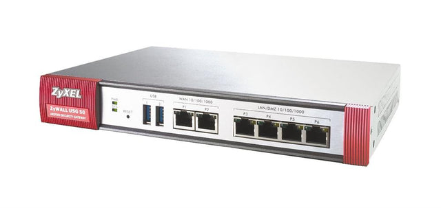 USG50 Zyxel Zywall Internet Security Firewall With Dual-wan 6-port 100 MBps (Refurbished)