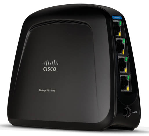 WES610N Linksys Wired to Wireless-N Dual-Band Wi-Fi Bridge with 4-Port Switch (Refurbished)