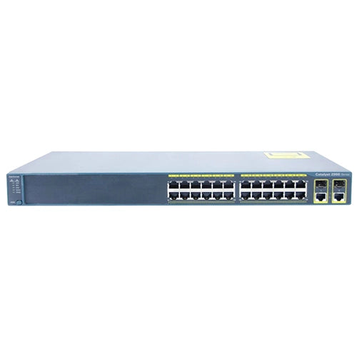 WS-C2960-24TC-L-RF Cisco Catalyst 2960 Series C2960-24T 24 x RJ-45 Ports 10/100Base-TX + 2 x dual-purpose uplinks Ports Layer 2 Managed 1U Rack-Mountable Fast Ethernet Network Switch