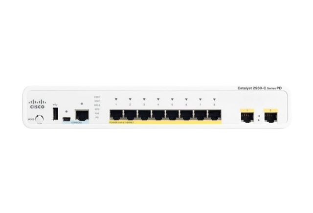 WS-C2960CPD8PTL-RF - Cisco Catalyst 2960-C Series 8-Ports PoE Switch