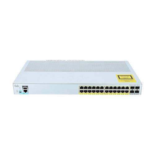 WS-C2960L-24PQ-LL Cisco Catalyst 2960-L Series 2960L-24P 24 x RJ-45 Ports PoE+ 10/100/1000Base-T + 4 x SFP Ports Layer 3 Managed 1U Rack-mountable Gigabit Ethernet Network Switch