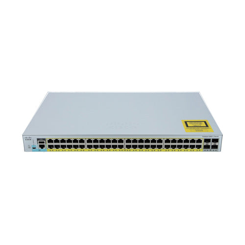 WS-C2960L-48PQ-LL Cisco Catalyst 2960-L Series C2960L-48PQ 48 x Ports PoE+ 10/100/1000Base-T + 4 x SFP+ Ports Layer 2 Managed 1U Rack-Mountable Gigabit Ethernet Network Switch