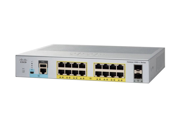 WS-C2960L16TSLL-RF - Cisco Catalyst 2960-L 16P RJ-45 L2 Managed Switch