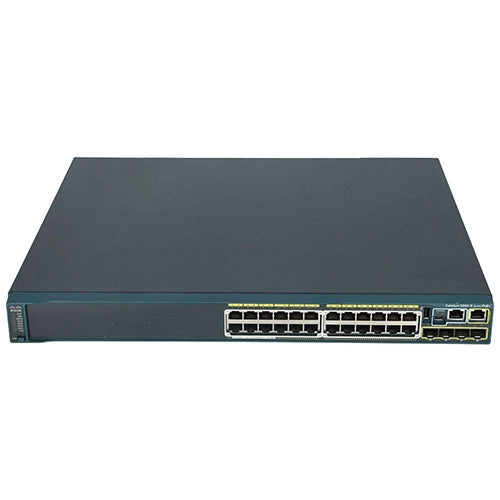 WS-C2960S-24PS-L-RF Cisco Catalyst 2960-S Series C2960S-24PS 24 x PoE+ Ports 10/100/1000Base-T + 4 x SFP Ports Layer 3 Managed 1U Rack-mountable Gigabit Ethernet Network Switch