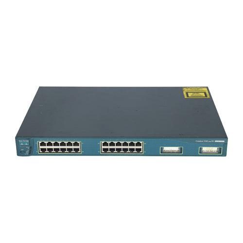 WS-C3524-XL-A Cisco Catalyst 3000 Series C3524P 24 x SFP+ Ports 10GBase-X Layer 3 Managed 1U Rack-mountable Gigabit Ethernet Network Switch