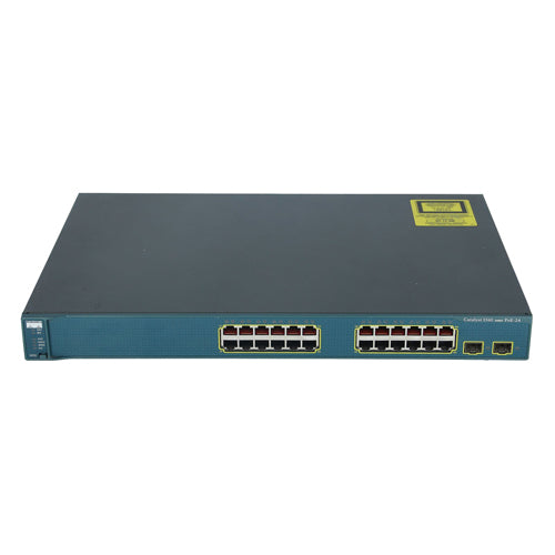 WS-C3560-24PS-E-RF Cisco Catalyst 3560 Series C3560-24PS 24 x RJ-45 Ports PoE 10/100Base-TX + 2 x SFP Ports Layer 3 Managed 1U Rack-mountable Gigabit Ethernet Network Switch