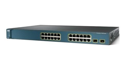 WS-C3560-24PS-S - Cisco Catalyst 3560 Series 3560-24P 24 x RJ-45 Ports PoE+ 10/100Base-TX + 2 x SFP Ports Layer3 Managed Rack-mountable Fast Ethernet Network Switch