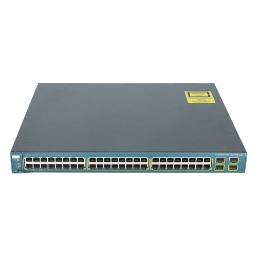 WS-C3560-48PS-E-RF Cisco Catalyst 3560 Series 48 x Ports PoE 10/100Base-TX + 4 x SFP Ports Layer 3 Managed 1U Rack-mountable Gigabit Ethernet Network Switch