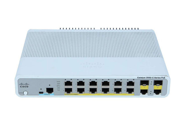 WS-C3560C-12PCS-RF - Cisco Catalyst 3560-C Series 12-Ports PoE+ Switch