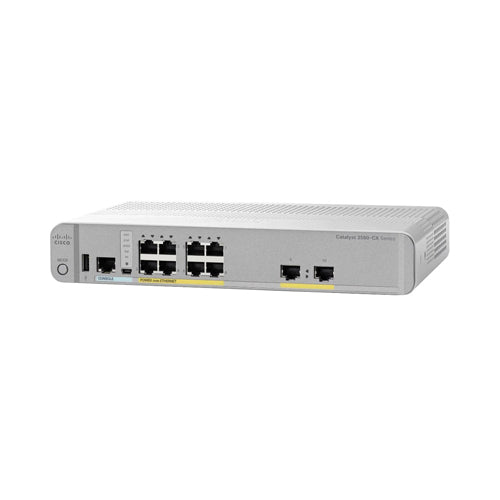 WS-C3560CX-8PT-S Cisco Catalyst 3560-CX Series 3560CX-8PT-S 8 x Ports PoE+ 10/100/1000Base-T + 2 x GE RJ-45 Ports Layer 3 Managed 1U Rack-mountable Gigabit Ethernet Network Switch