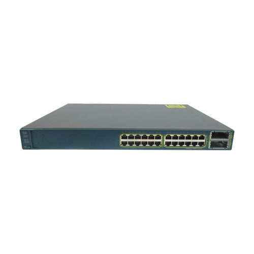 WS-C3560E24TDSD-RF Cisco Catalyst 3560-E Series 3560E-24TD 24 x Ports 10/100/1000Base-T + 2 x SFP+ X2 Ports Layer 3 Managed 1U Rack-mountable Gigabit Ethernet Network Switch