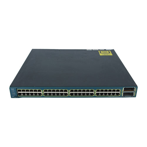 WS-C3560E48PDSF-RF Cisco Catalyst 3560-E Series 3560E-48PD 48 x RJ-45 Ports PoE+ 10/100/1000Base-T + 2 x SFP+ X2 Ports Layer 3 Managed 1U Rack-mountable Gigabit Ethernet Network Switch