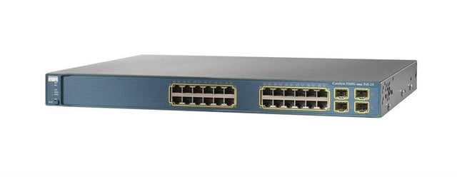 WS-C3560G-24PSS-RF Cisco Catalyst 3560 24-Ports 10/100/1000 PoE + 4 SFP Standard Multilayer Software Image (Refurbished)