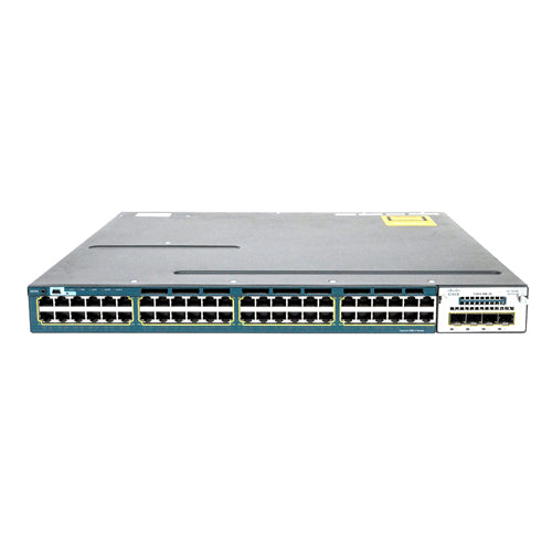 WS-C3560X-48T-E Cisco Catalyst 3560X Series C3560X-48T 48 x RJ-45 Ports 10/100/1000Base-T Layer 3 Managed 1U Rack-mountable Gigabit Ethernet Switch