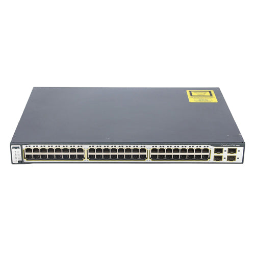 WS-C3750-48TS-S-V05 Cisco Catalyst 3750 Series 3750-48T 48 x RJ-45 Ports 10/100Base-TX + 4 x SFP Ports Layer 3 Managed Rack-mountable Fast Ethernet Network Switch