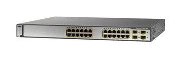 Cisco - WS-C3750G-24TS-S15U - Catalyst 3750 24-Ports 10/100/1000T RJ-45 Manageable Layer3 Rack Mountable 1U and Stackable Switch