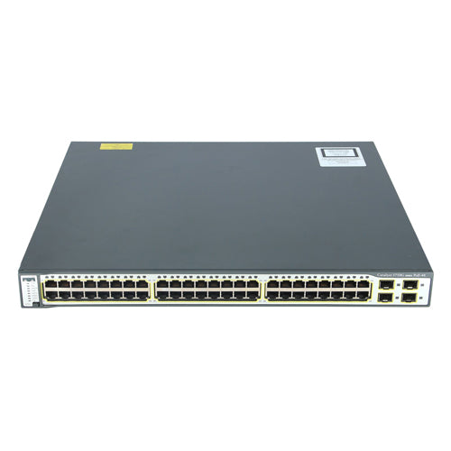 WS-C3750G-48PSE-RF Cisco Catalyst 3750G Series C3750G-48PS 48 x RJ-45 Ports PoE 10/100/1000Base-T + 4 x SFP Ports Layer 3 Managed 1U Rack-mountable Gigabit Ethernet Stackable Network Switch