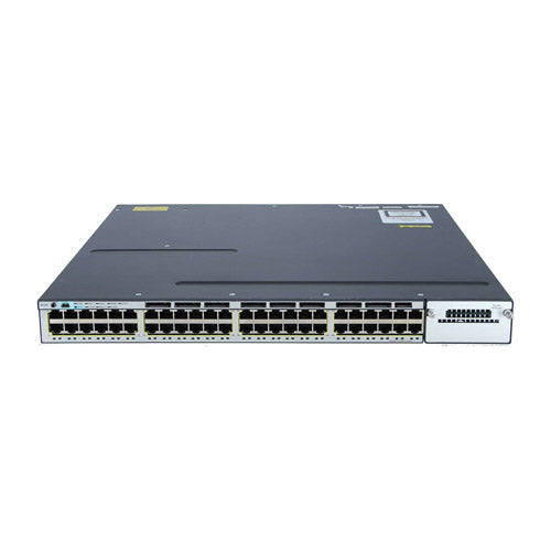 WS-C3750X-48T-E-RF Cisco Catalyst 3750-X Series C3750X-48T 48 x RJ-45 Ports 10/100/1000Base-T Layer 2 Managed Rack-mountable Stackable Gigabit Ethernet Network Switch