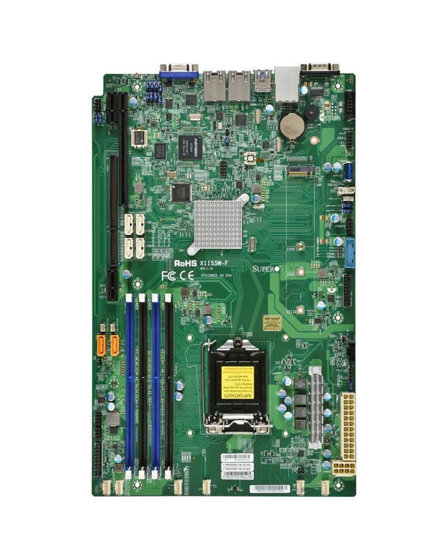 X11SSWFB SuperMicro Socket H4 LGA 1151 Xeon E3-1200 v5 / v6 Intel C236 Chipset DDR4 4 x DIMM 6 x SATA 6Gbps Proprietary Server Motherboard (Refurbished)