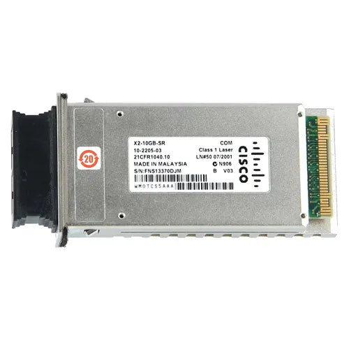 X2-10GB-SR++= Cisco 10Gb/s 10GBase-SR Multi-Mode Fibre 850nm 300m Duplex SC Connector X2 Transceiver Module