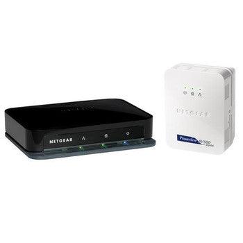 NetGear - XAV5004 - Powerline 500Mbps 4-Port Network Adapter Kit for Home Entertainment 3D