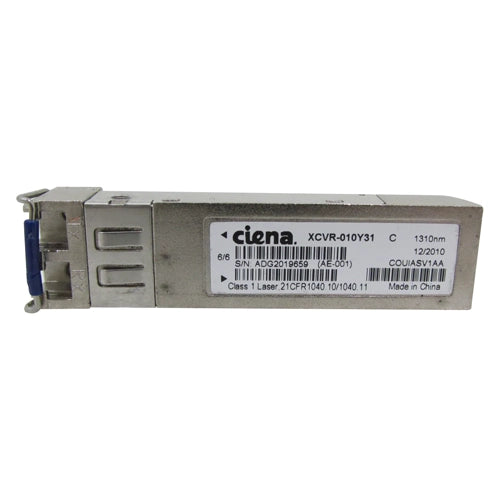 XCVR-010Y31 Ciena 1000Base LX LC, 10 Km, 1310 nm SFP Transceiver